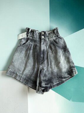 ISABEL MARANT Teresa Gray Denim High Waist Shorts Size 36 / US 4 NEW NWT